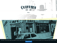 Tablet Screenshot of cafebarquintana.com